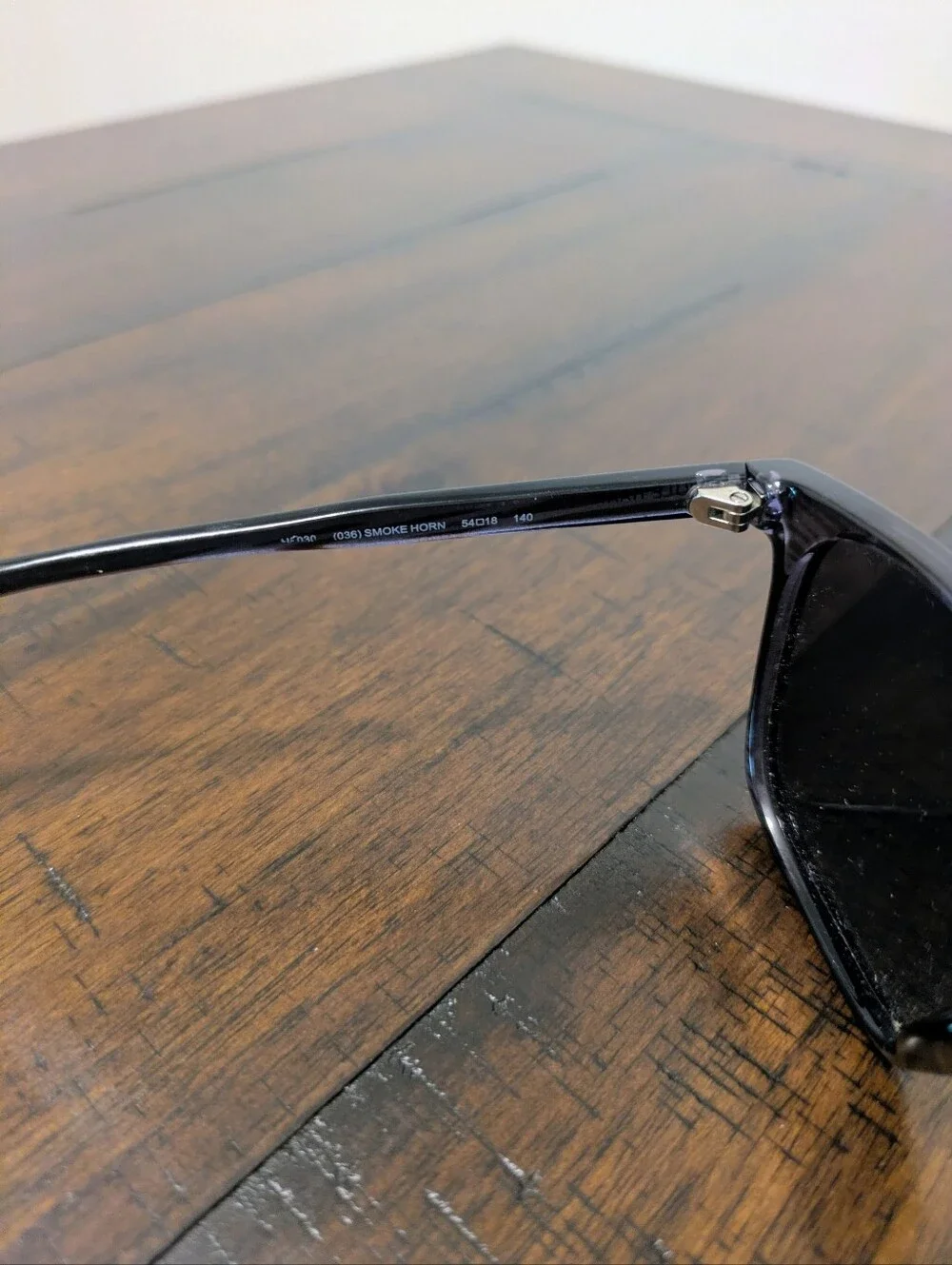 Cole Haan Polarized Square Sunglasses Smoke Horn (54-18-140)
